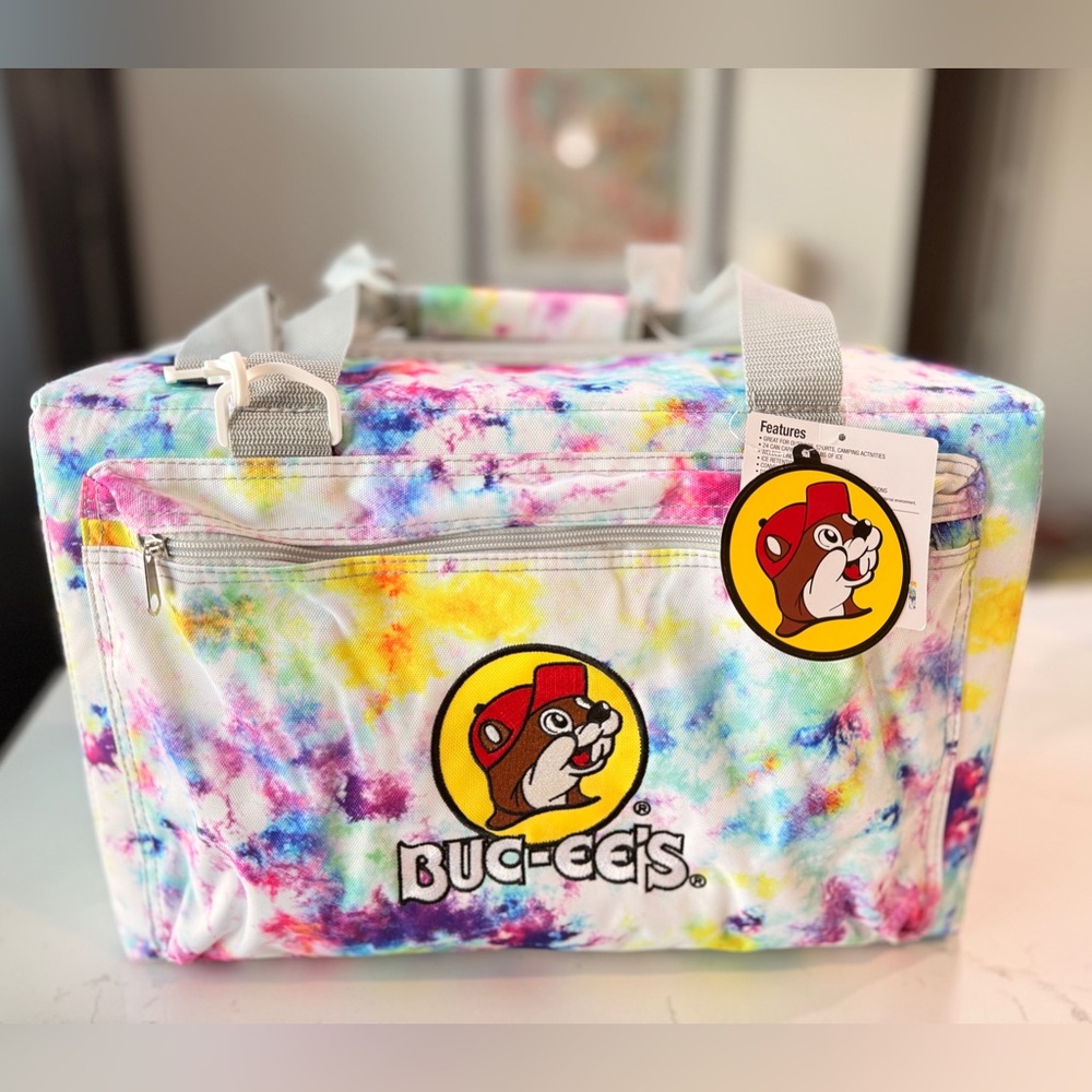 Buc-ee’s Tie-Dye Thermal 24 can Bag, Bucees